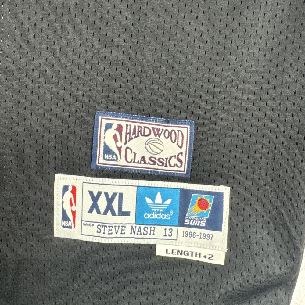 Steve Nash Phoenix Suns Mens Adidas Hardwood Classics NBA Jersey fits Large Tall - Picture 5 of 7